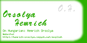 orsolya hemrich business card